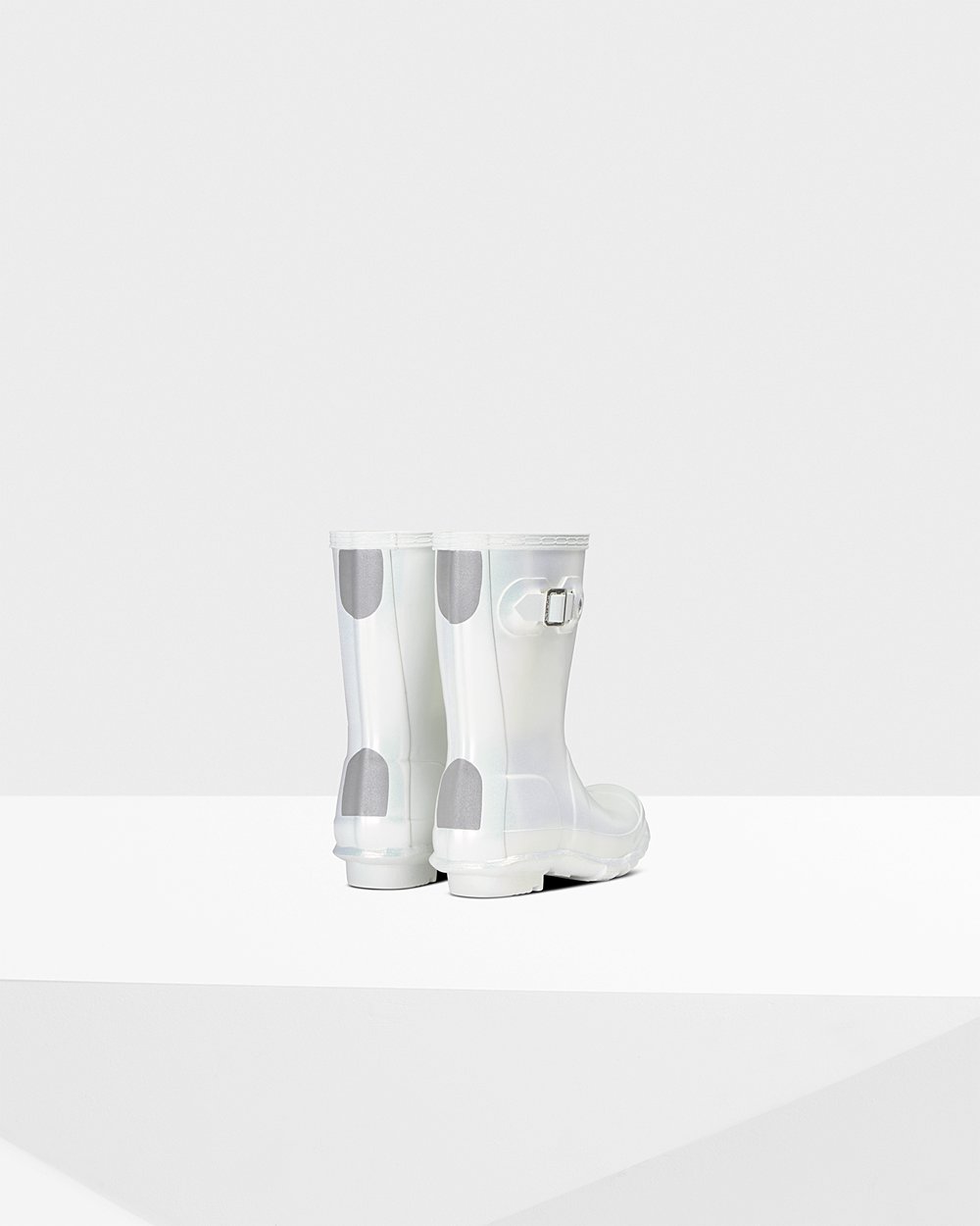 Kids Hunter Original Little Nebula | Rain Boots Silver | NZ-79163-ULAR